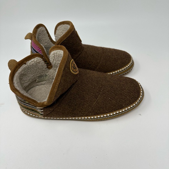 Ariat Women's Wool Blend booties Slippers Fleece Lined Sz 7.5-8 M - Picture 5 of 16